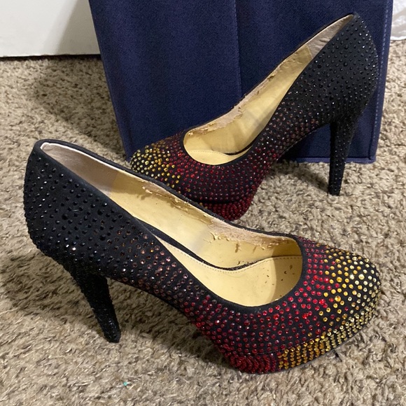 Multi Colored Rhinestone High Heel - Picture 2 of 4